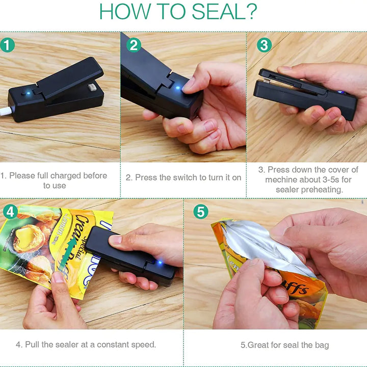 Portable Bag Vacuum Heat Sealer